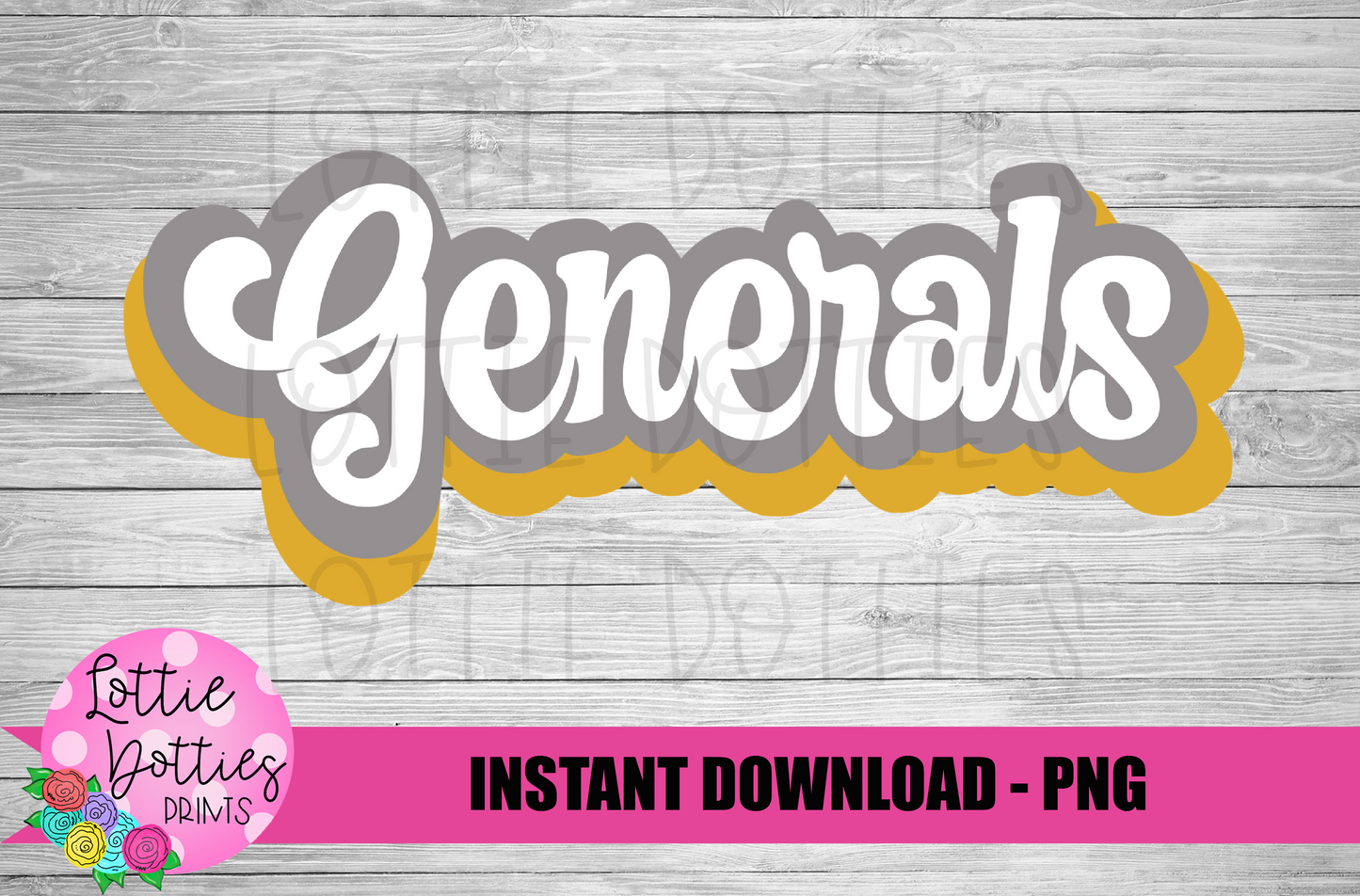 Generals Png - Generals Sublimation Design - Digital Download