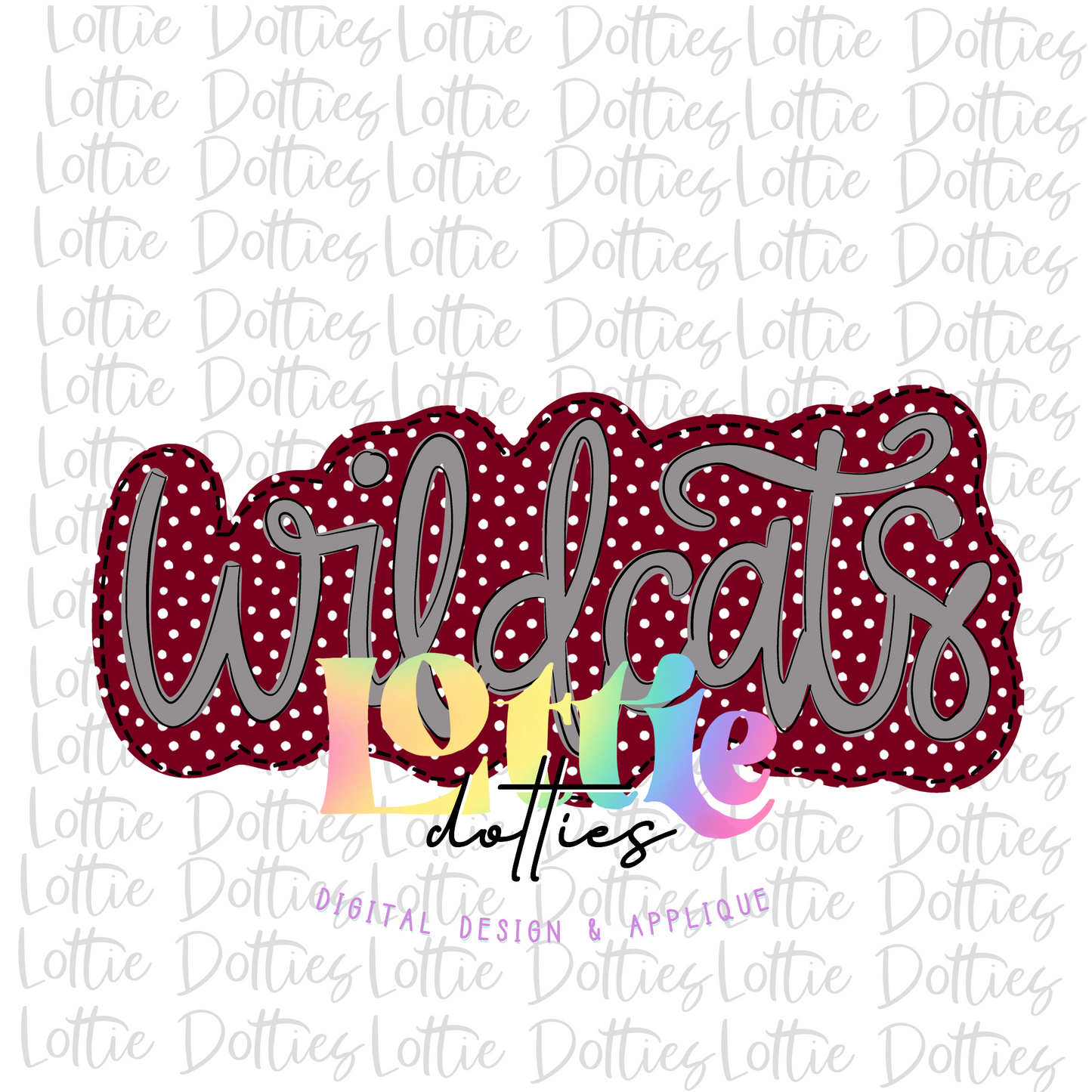 Wildcats PNG - Wildcats sublimation design - Digital Download - Maroon and Gray