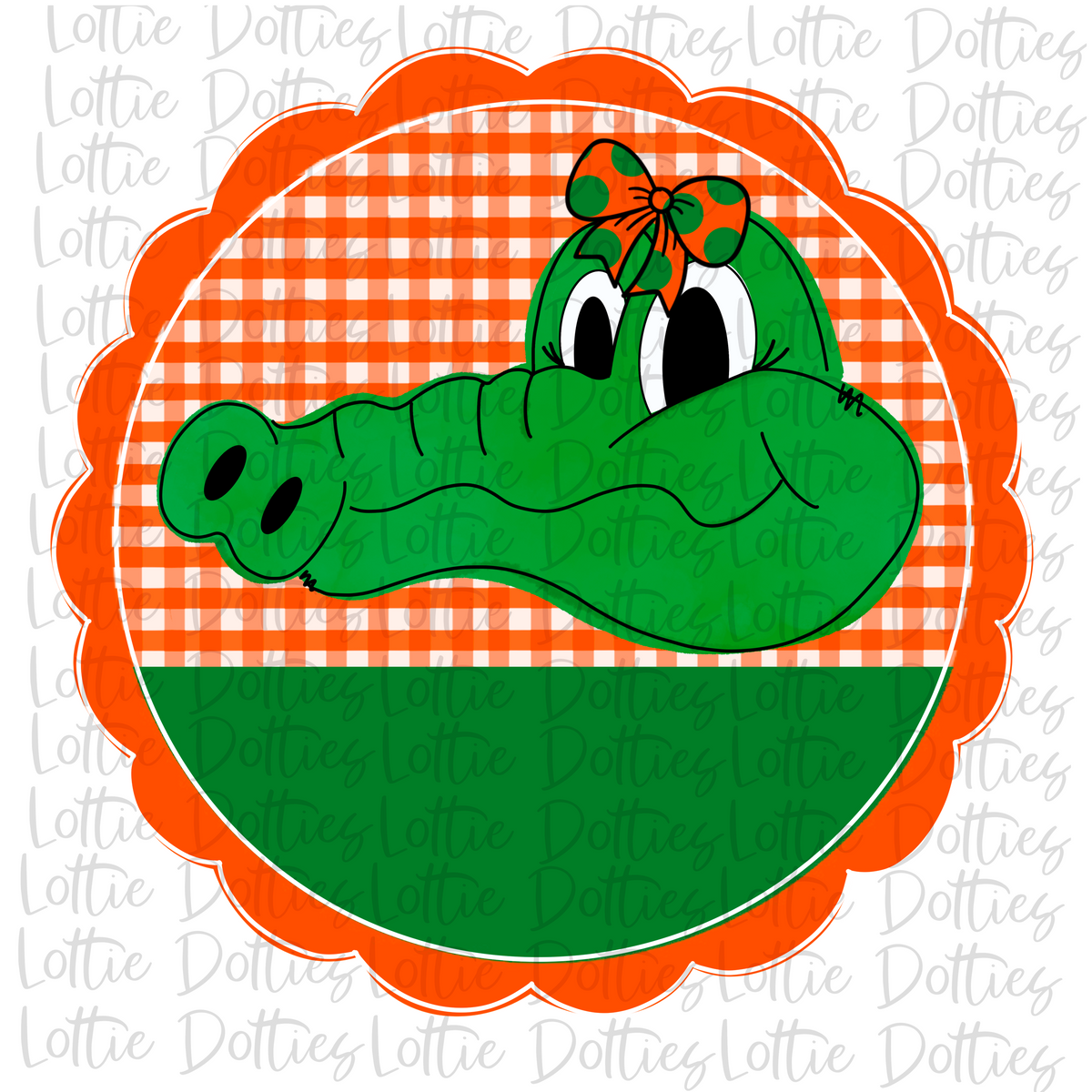 Gators Scallop Png - Gators Sublimation Design - School Spirit Design - Digital Download