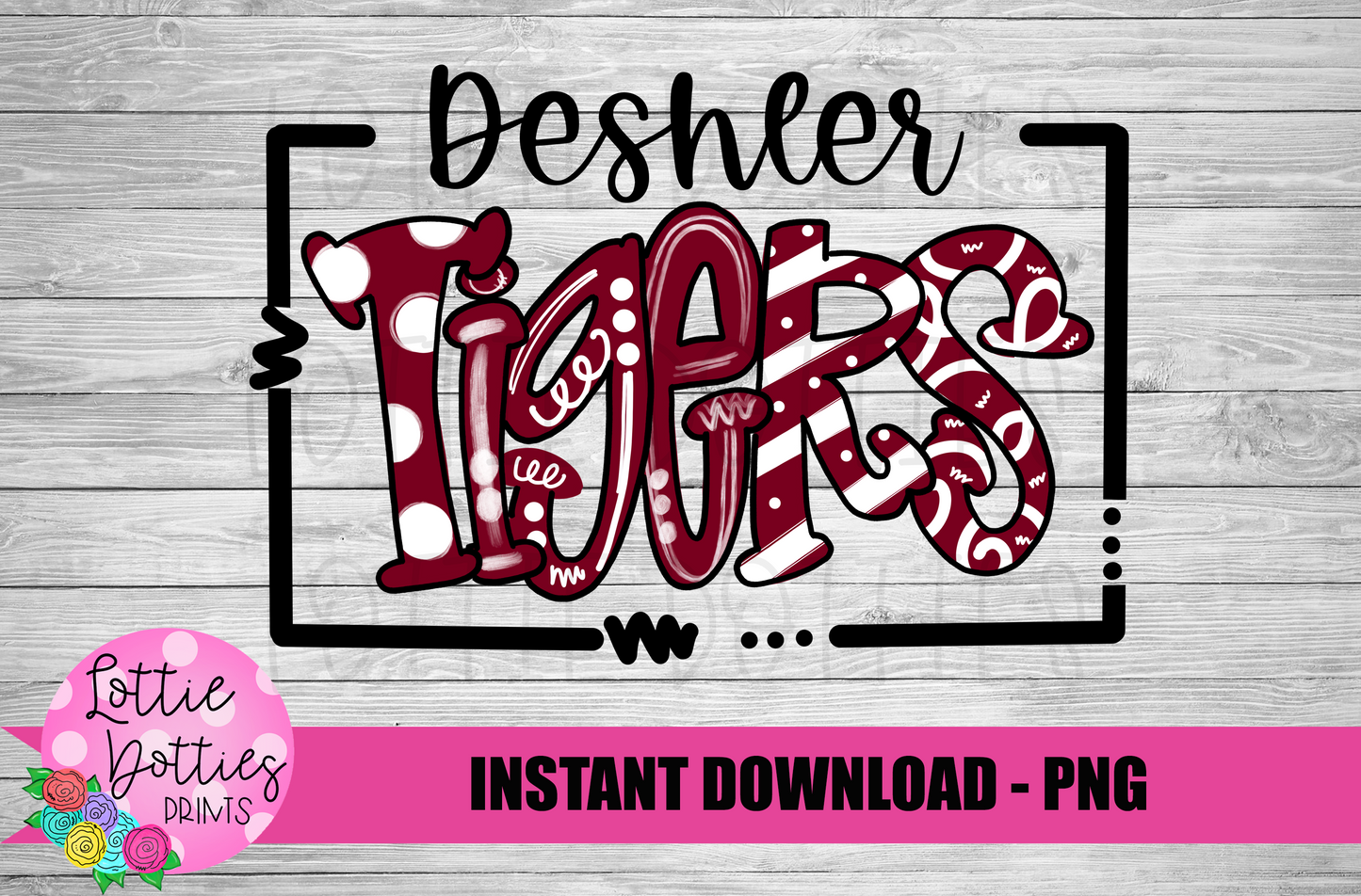 Deshler Tigers PNG - Tigers sublimation design - Digital Download