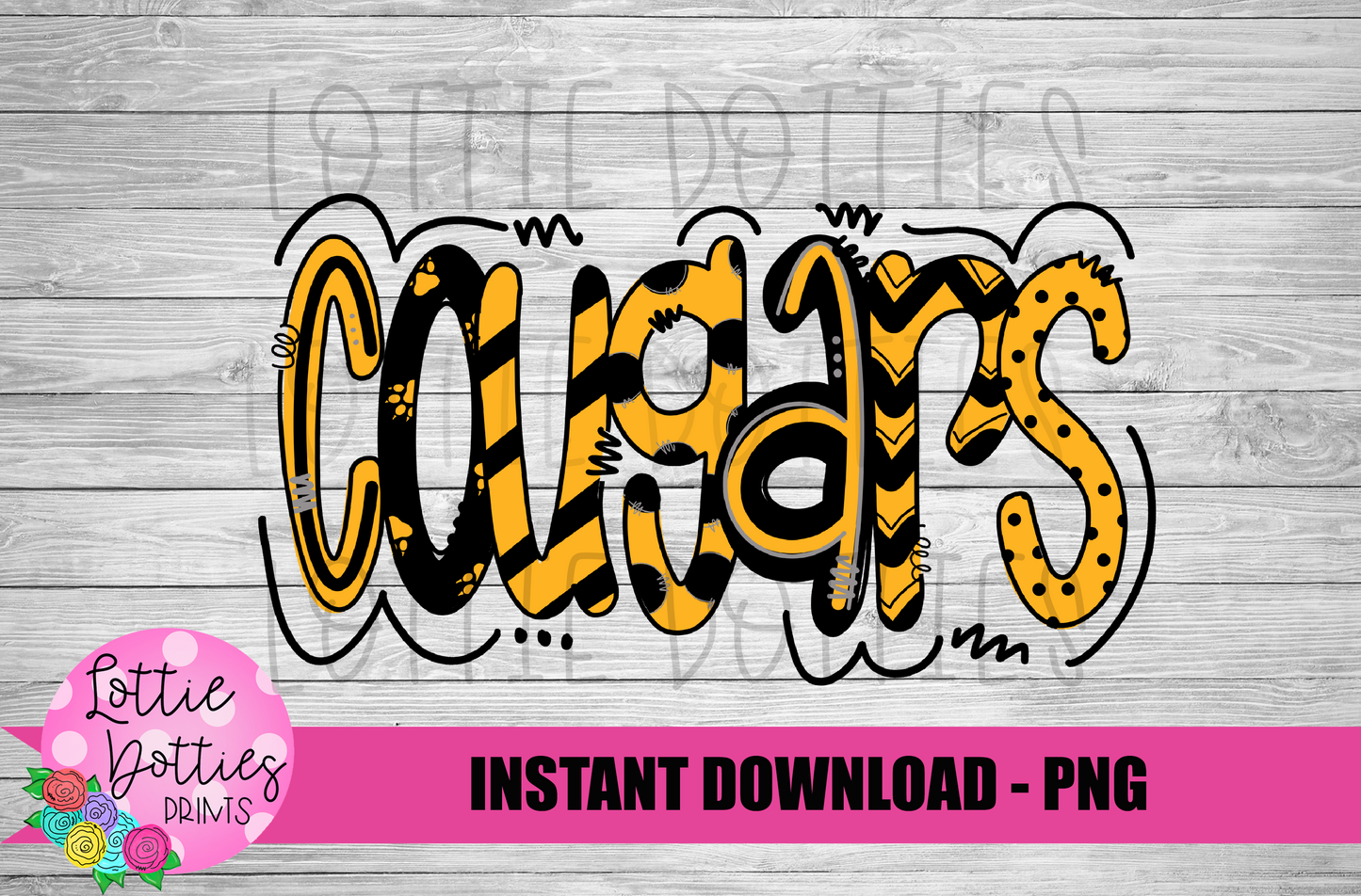 Cougars Png - Sublimation Design - Cougars Sublimation- Digital Download