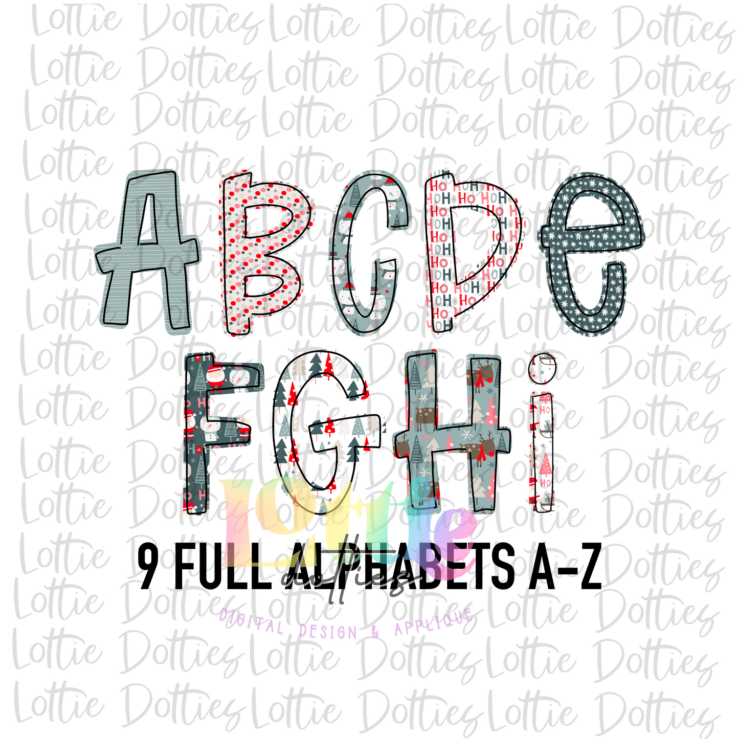 Christmas Gray Alpha Pack - Instant Download - Alpha Pack