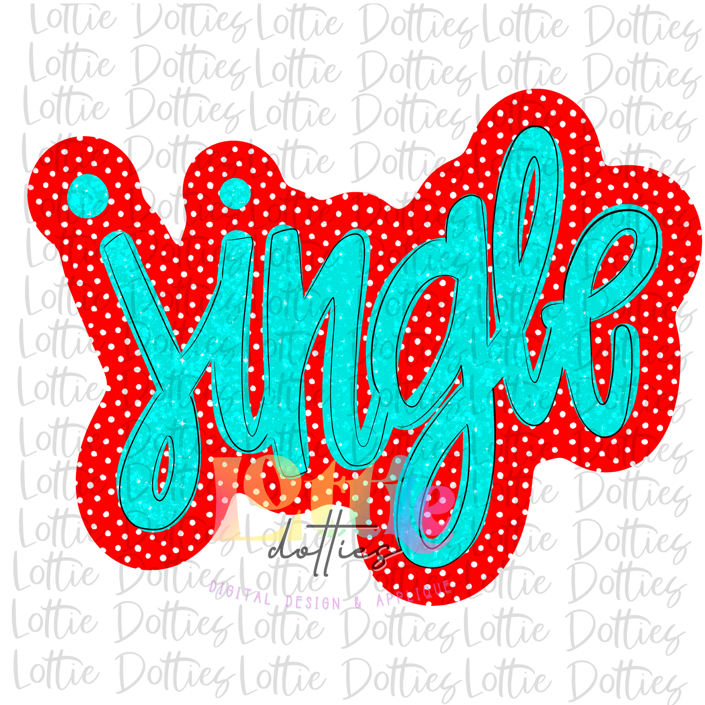 Jingle - PNG - sublimation design - Digital Download