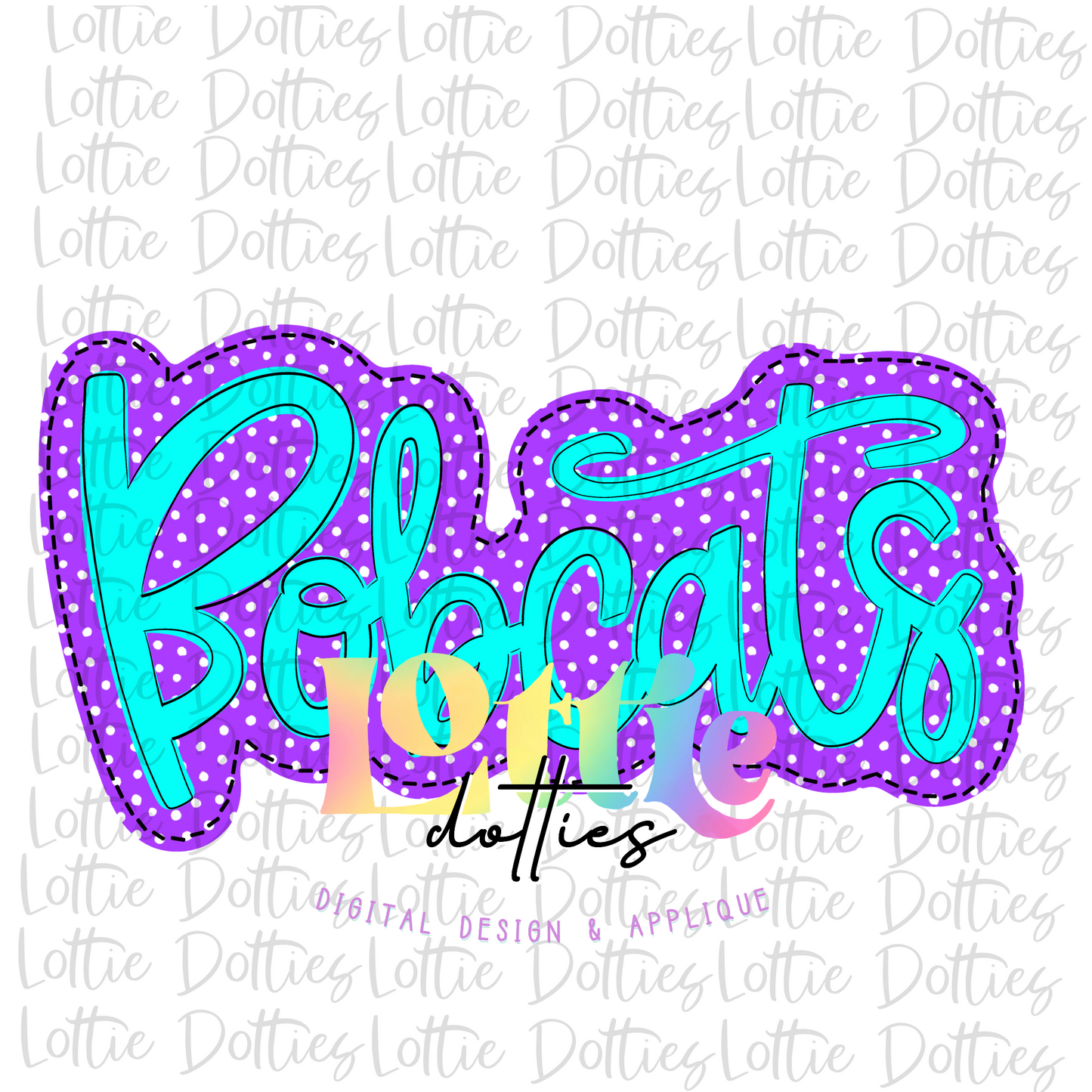 Bobcats PNG - Bobcats sublimation design - Digital Download - Purple and Blue
