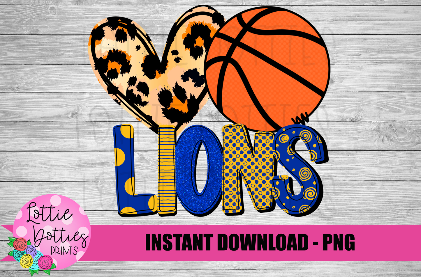 Lions basketball PNG - Lions sublimation design - Digital Download