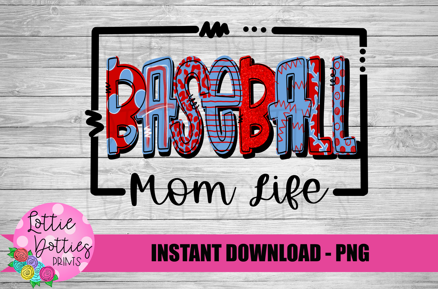 Baseball Mom PNG - Baseball Png - Digital Download