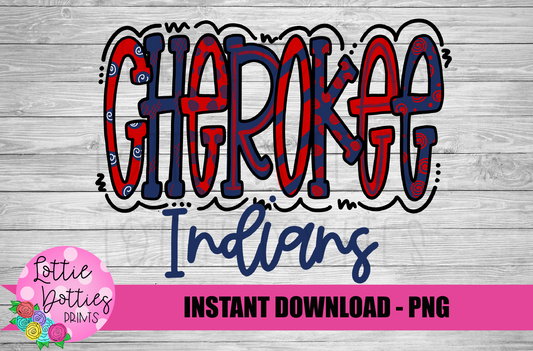Cherokee Indians PNG -  Indians sublimation design - Digital Download
