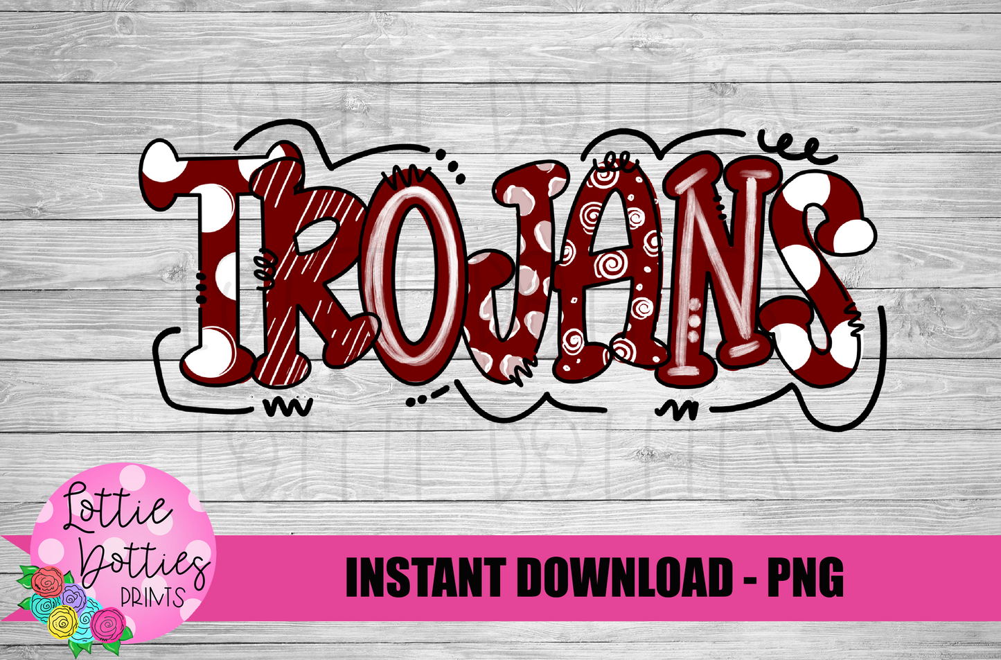 Trojans PNG - Trojans sublimation design - Digital Download