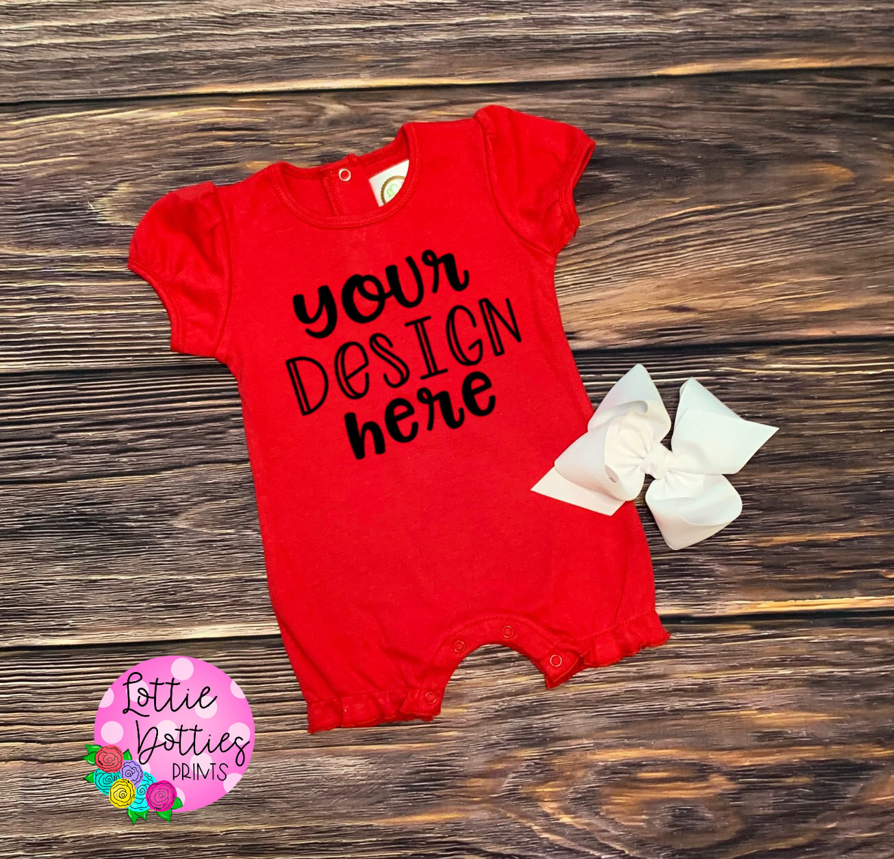 Baby Mock Up - Blanks Boutique - Red Bubble Romper Mock Up - Digital Download