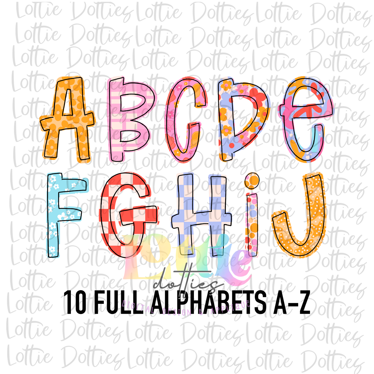 Seaside Summer Alpha - Alpha Pack - Alphabet Clipart - Instant Download - Alpha Pack