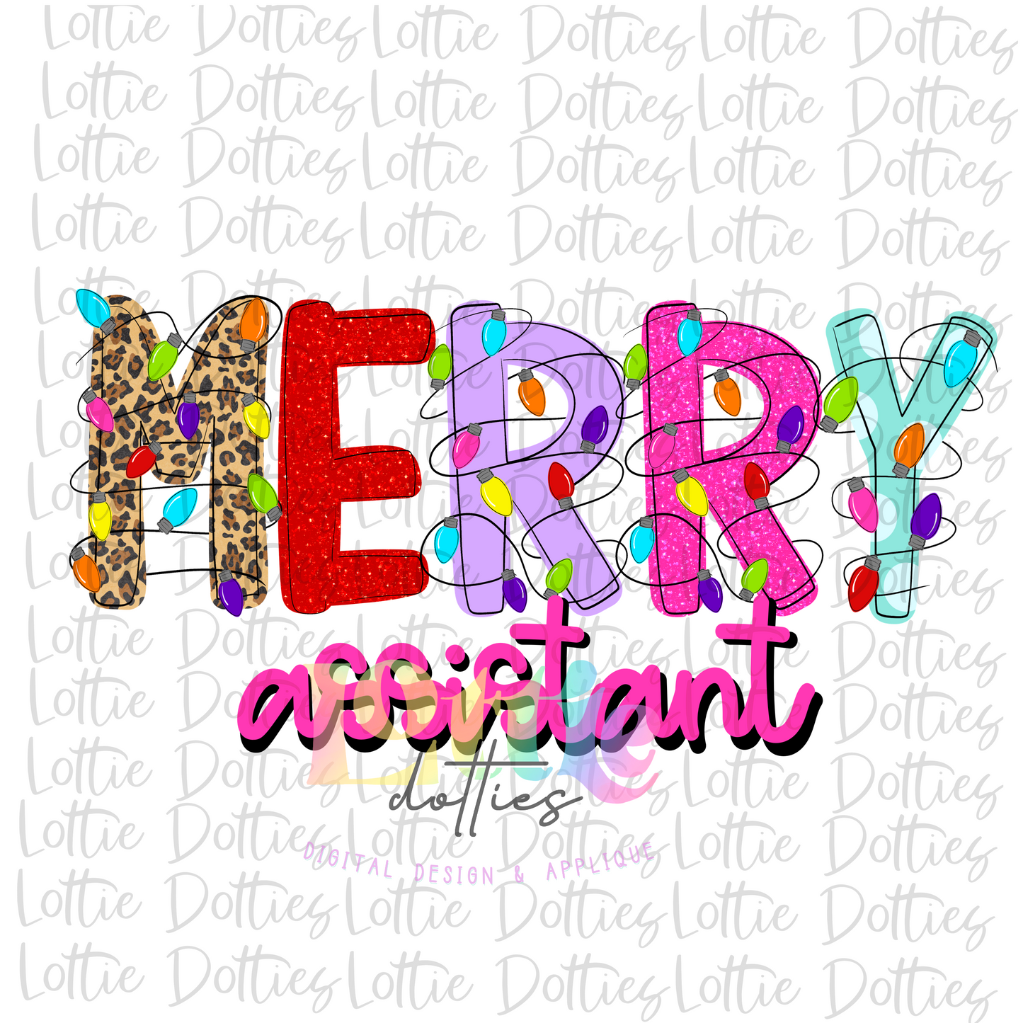 Merry Assistant - PNG - sublimation design - Digital Download