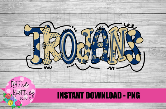 Trojans PNG - Trojans sublimation design - Digital Download
