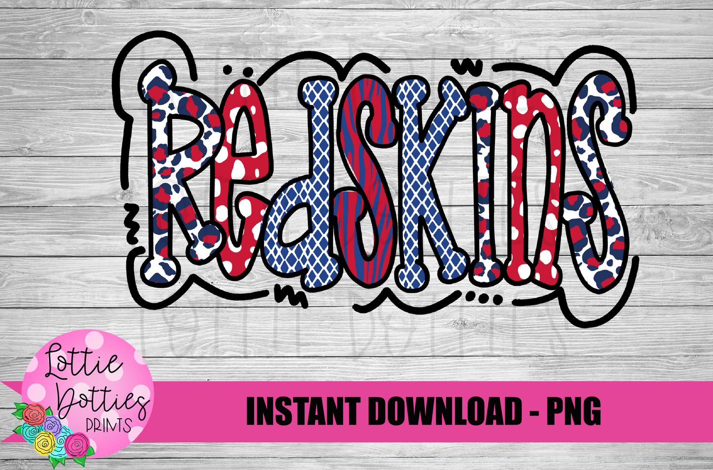 Redskins PNG - Sublimation - Digital Design