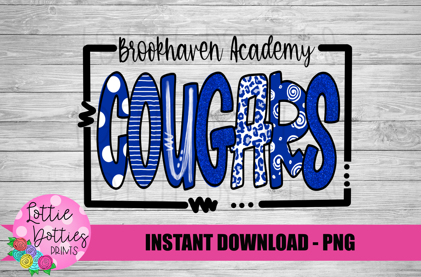 Brookhaven Cougars Png - Sublimation Design - Cougars Sublimation- Digital Download