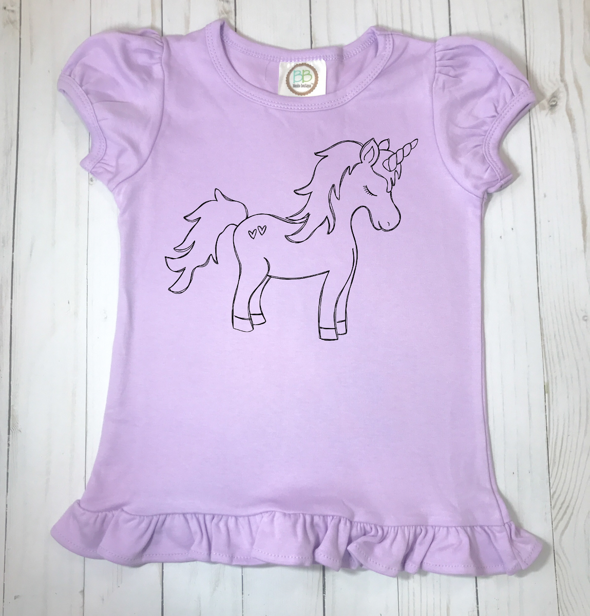 Unicorn Screen Print Transfers Lottie Dotties LLC