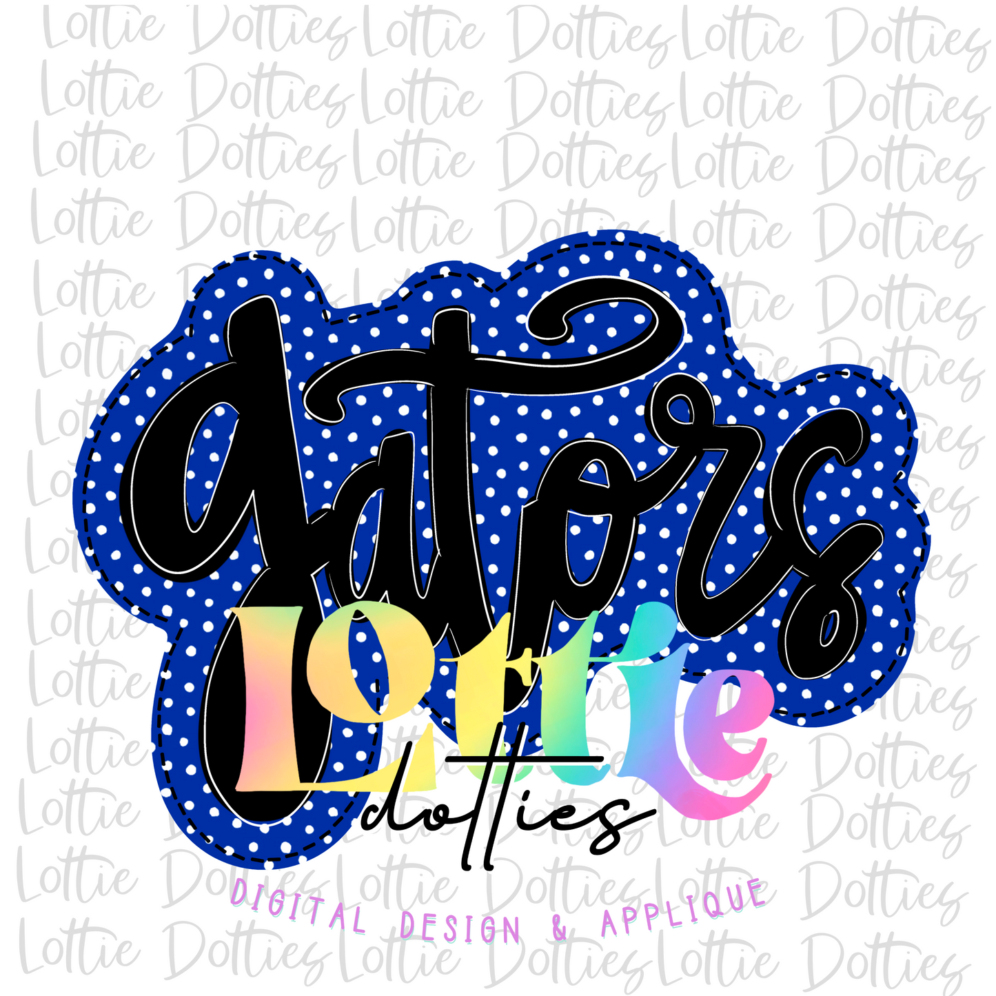 Gators PNG - Digital Download - Sublimation Design - Blue and Black