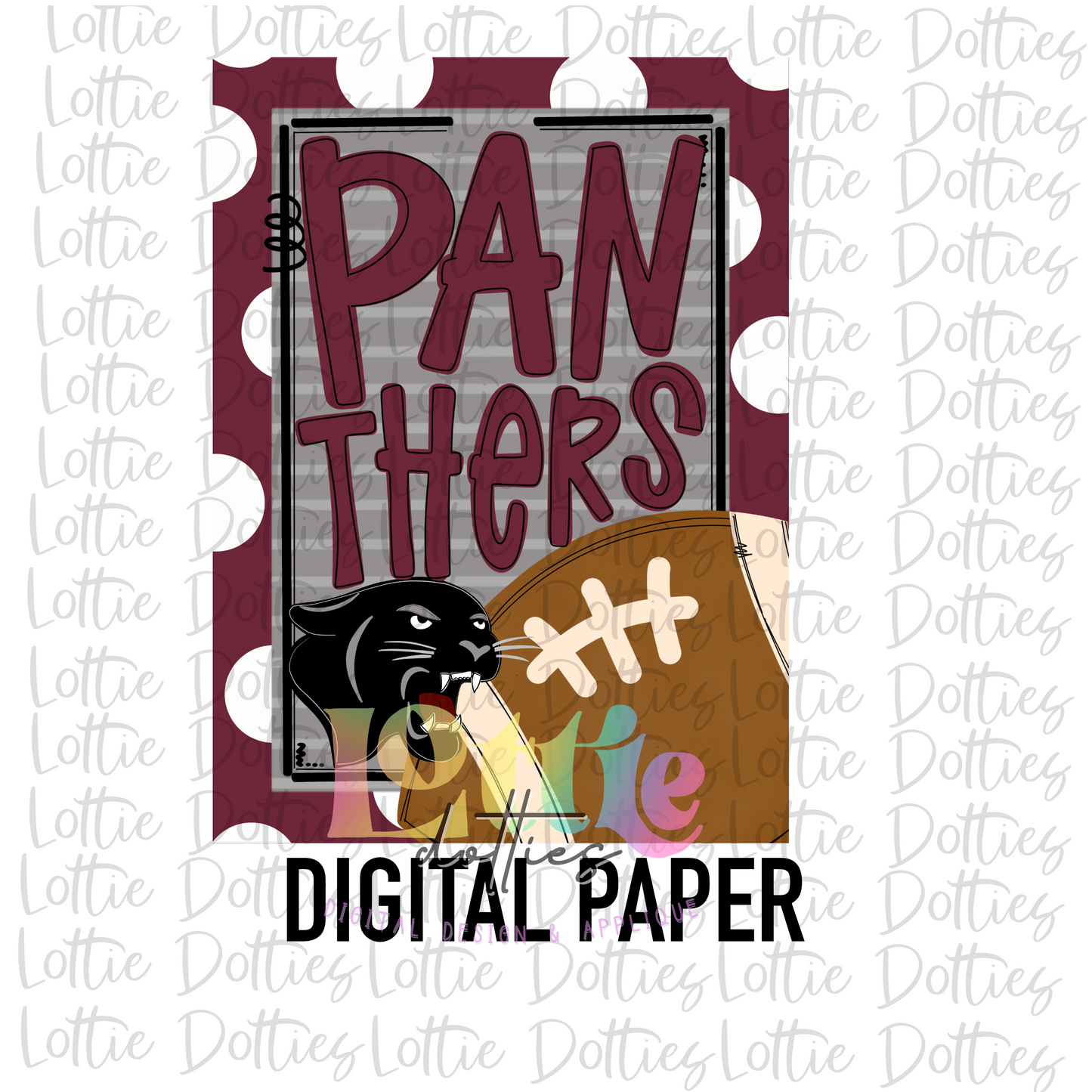 Panthers Flag PNG - Sublimation - Digital Download