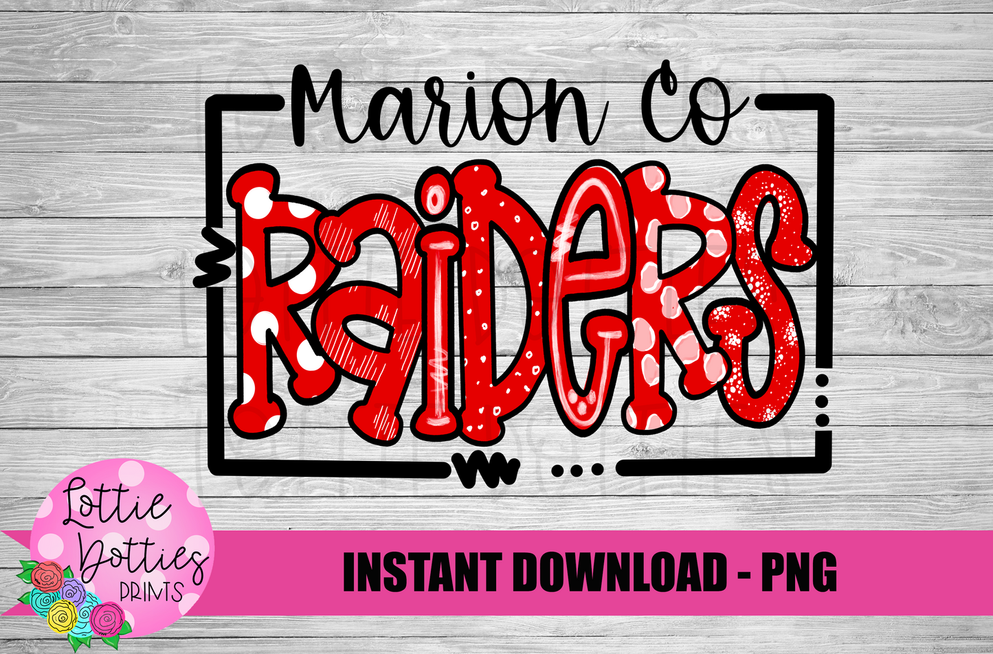 Marion County Raiders PNG - raiders sublimation design - Digital Download