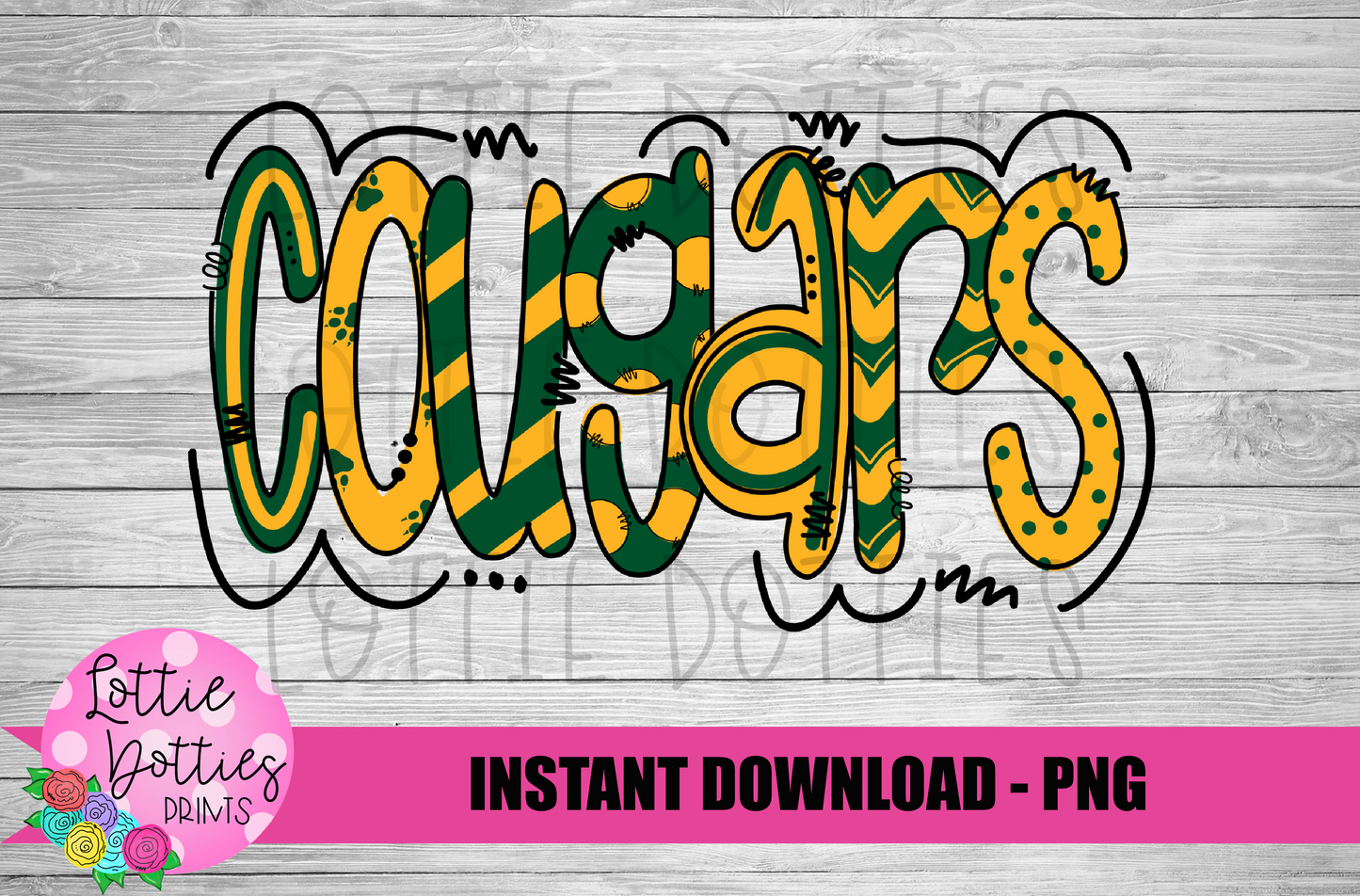 Cougars Png - Sublimation Design - Cougars Sublimation- Digital Download