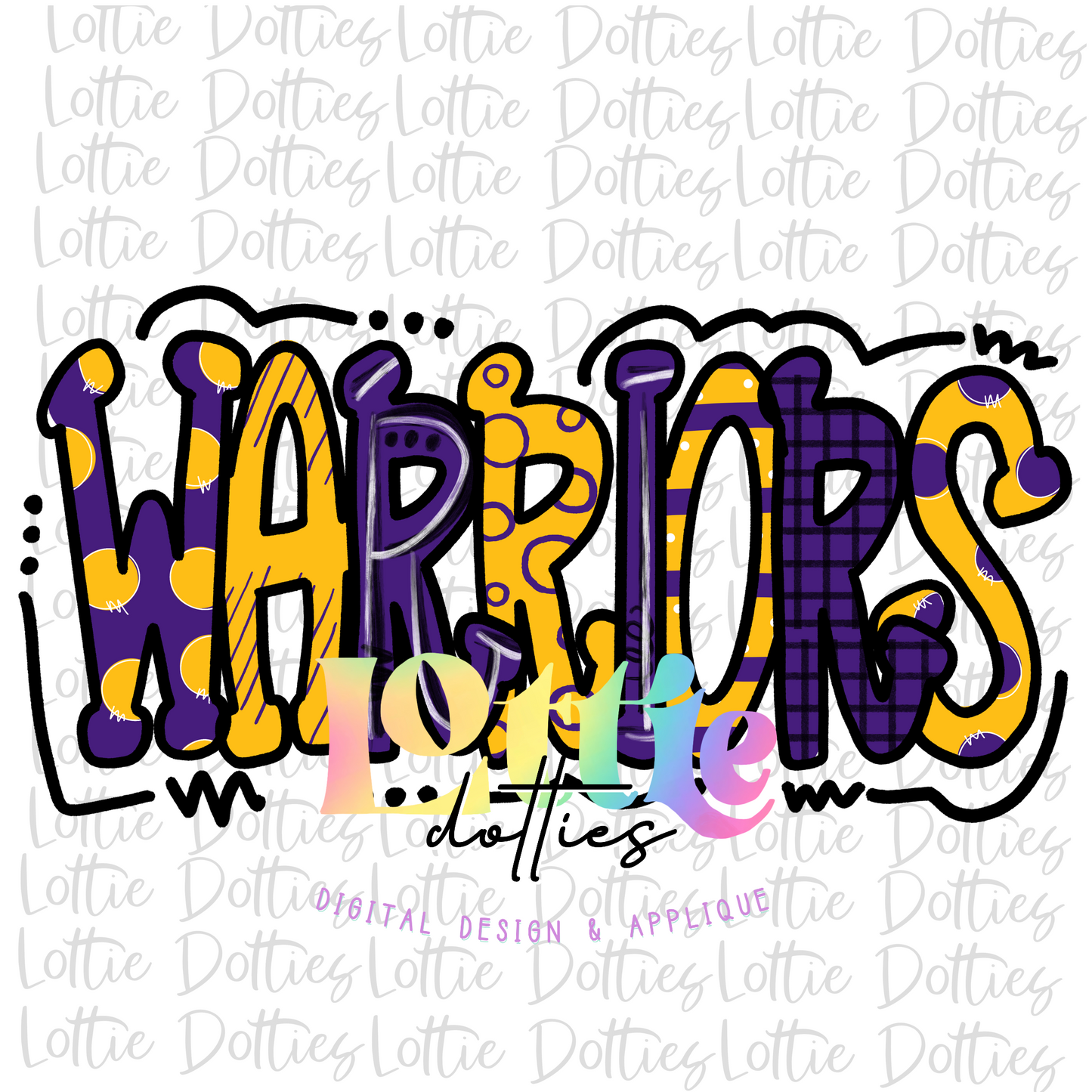 Warriors Png - Warriors Sublimation Design - Digital Download - Purple and Gold
