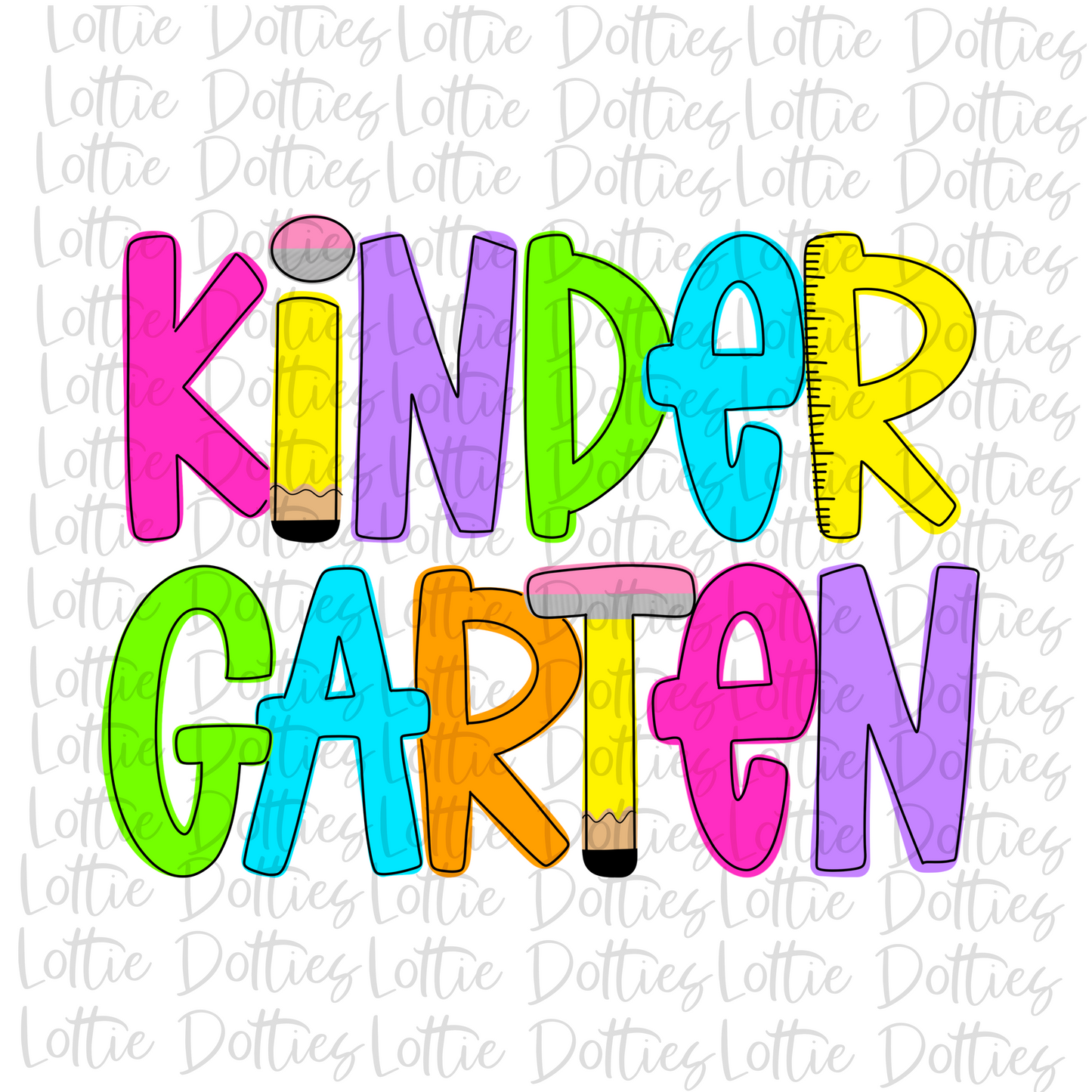 Kindergarten - Png - School Sublimation - Back To School Design