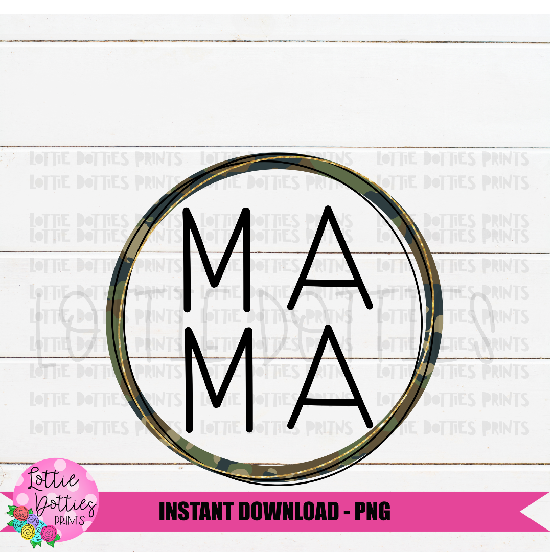 Mama PNG - Camo Mama Sublimation - Digital Download
