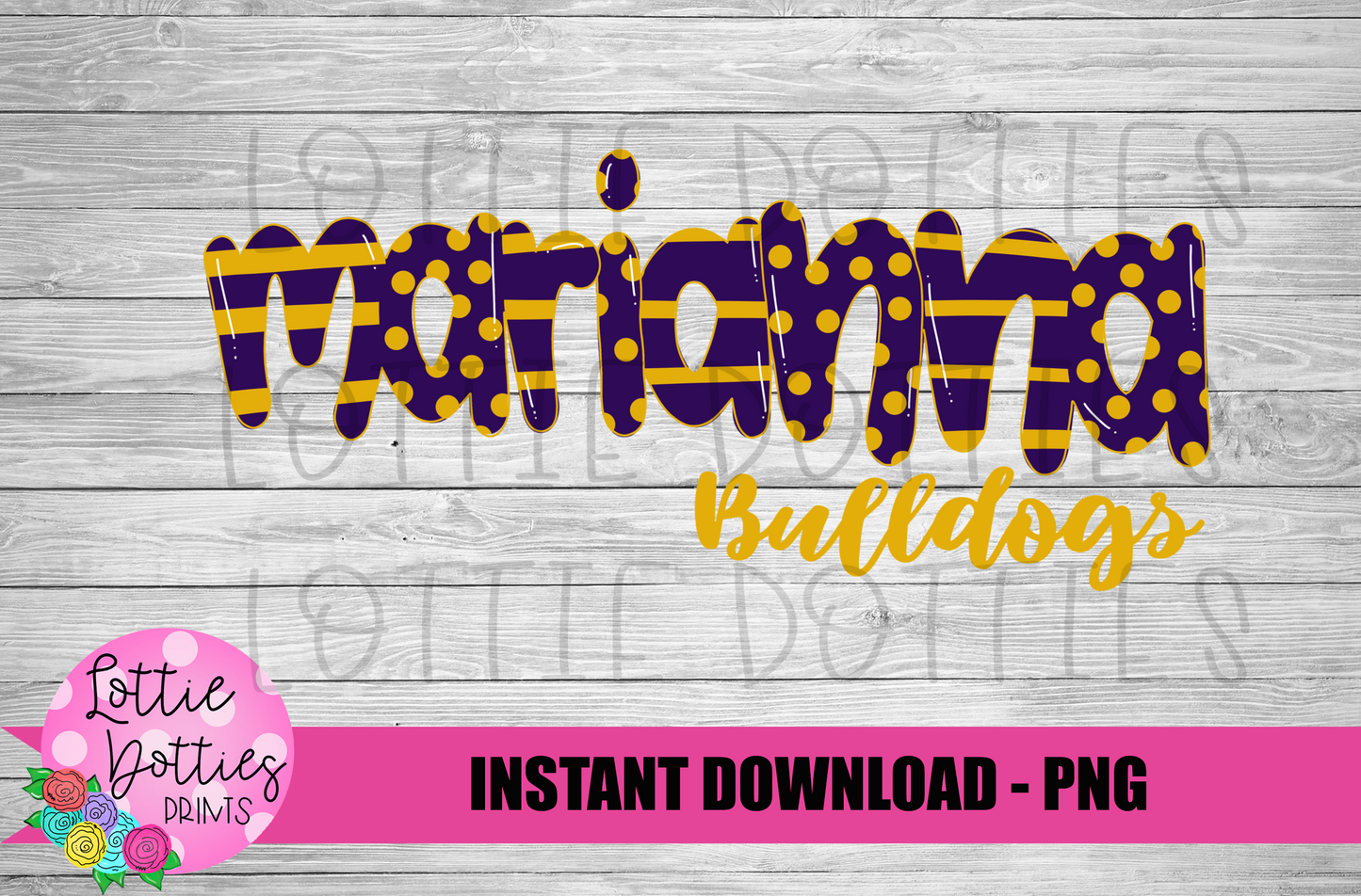 Marianna Bulldogs - PNG - Bulldogs - Sublimation design - Digital Download
