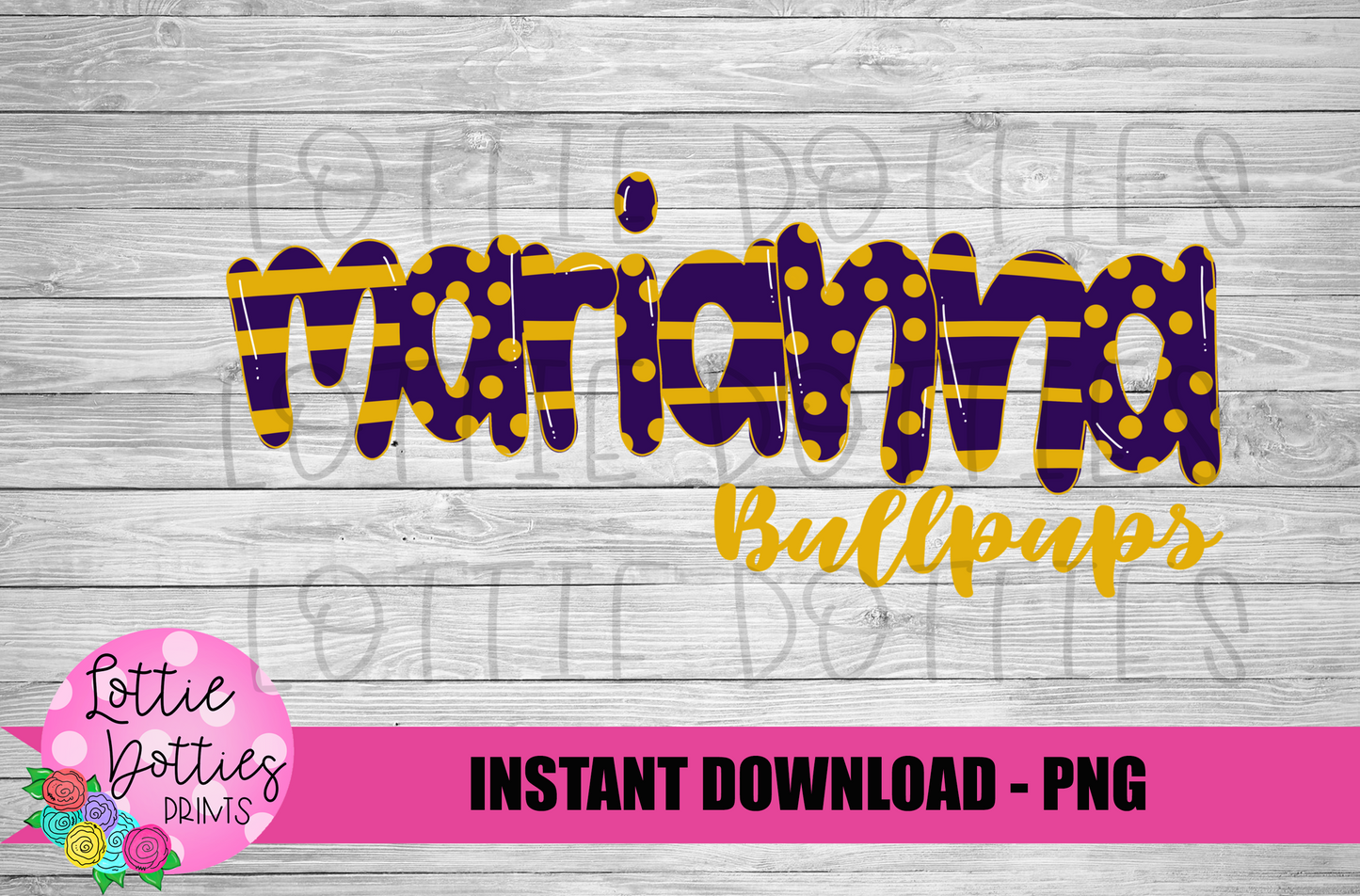 Marianna Bullpups - PNG - Bullpups - Sublimation design - Digital Download