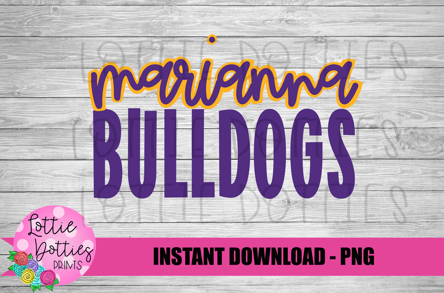 Marianna Bulldogs - PNG - Bulldogs - Sublimation design - Digital Download