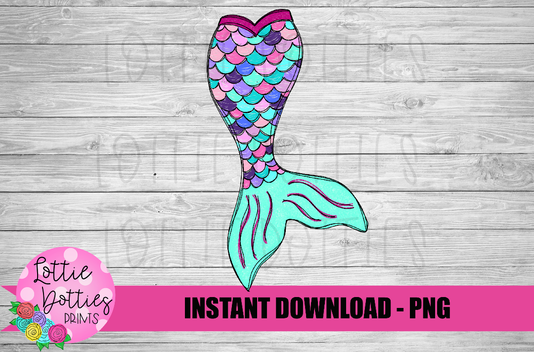 Mermaid Tail Png - Mermaid Tail Sublimation - Mermaid Tail Design