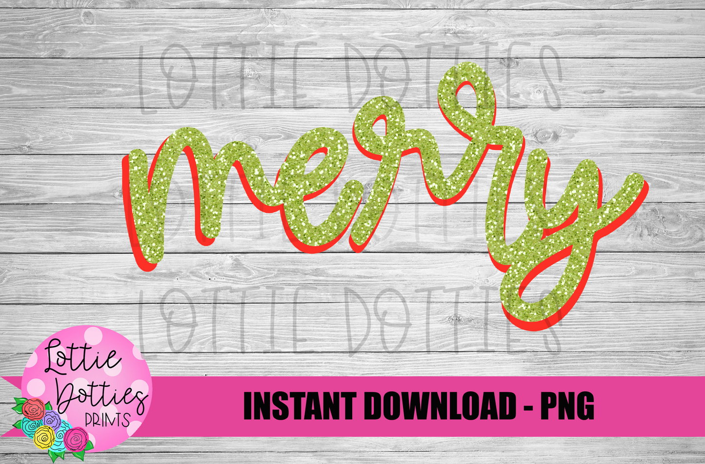Merry Png - Christmas Sublimation Design- Digital Download