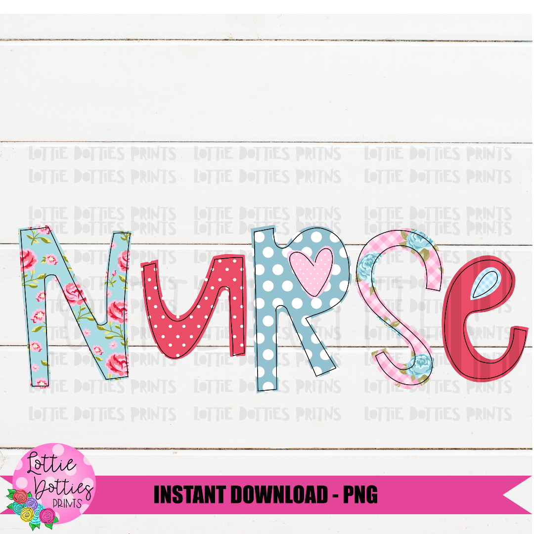 Love Nurse png for sublimation designs download