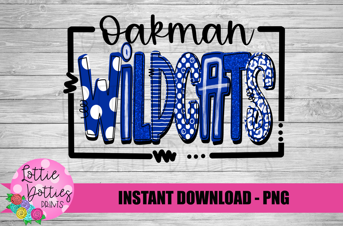 Oakman Wildcats PNG - Wildcats - sublimation design - Digital Download