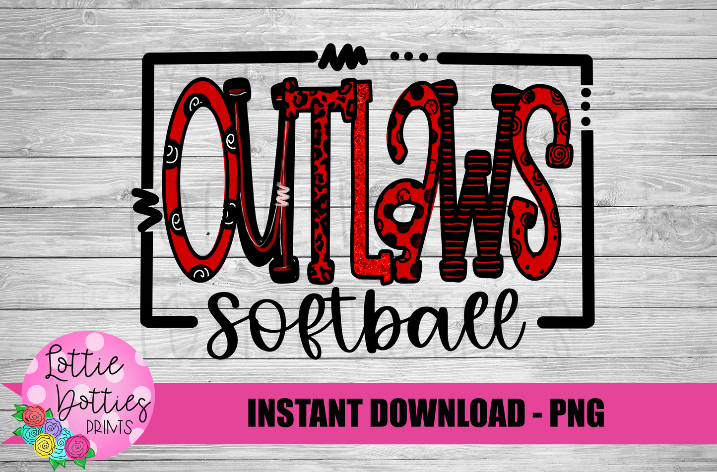 Outlaws Softball  PNG - Outlaws - Digital Download