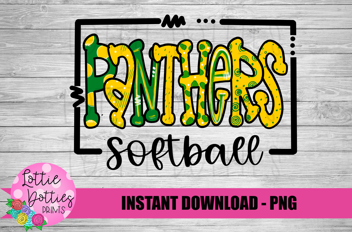 Panthers Softball PNG - Panthers Sublimation - Digital Download
