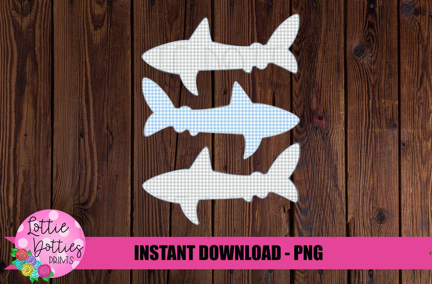 Shark Fuax Applique Png - Boys Summer png - Summer Sublimation- Digital Download