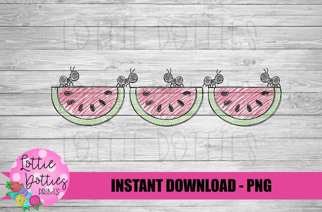 Sketch Watermelon PNG - Watermelon Sublimation