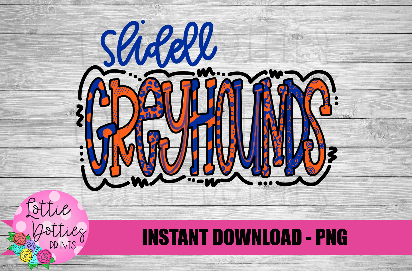 Slidell Greyhounds Png - Sublimation Design- Greyhounds Sublimation- Digital Download