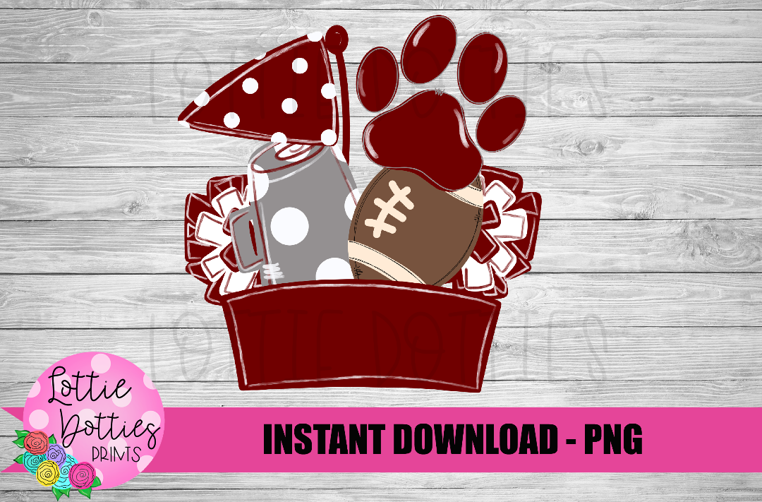 Spirit Football Png - Sublimation Design - School Spirit Design - Digital Download