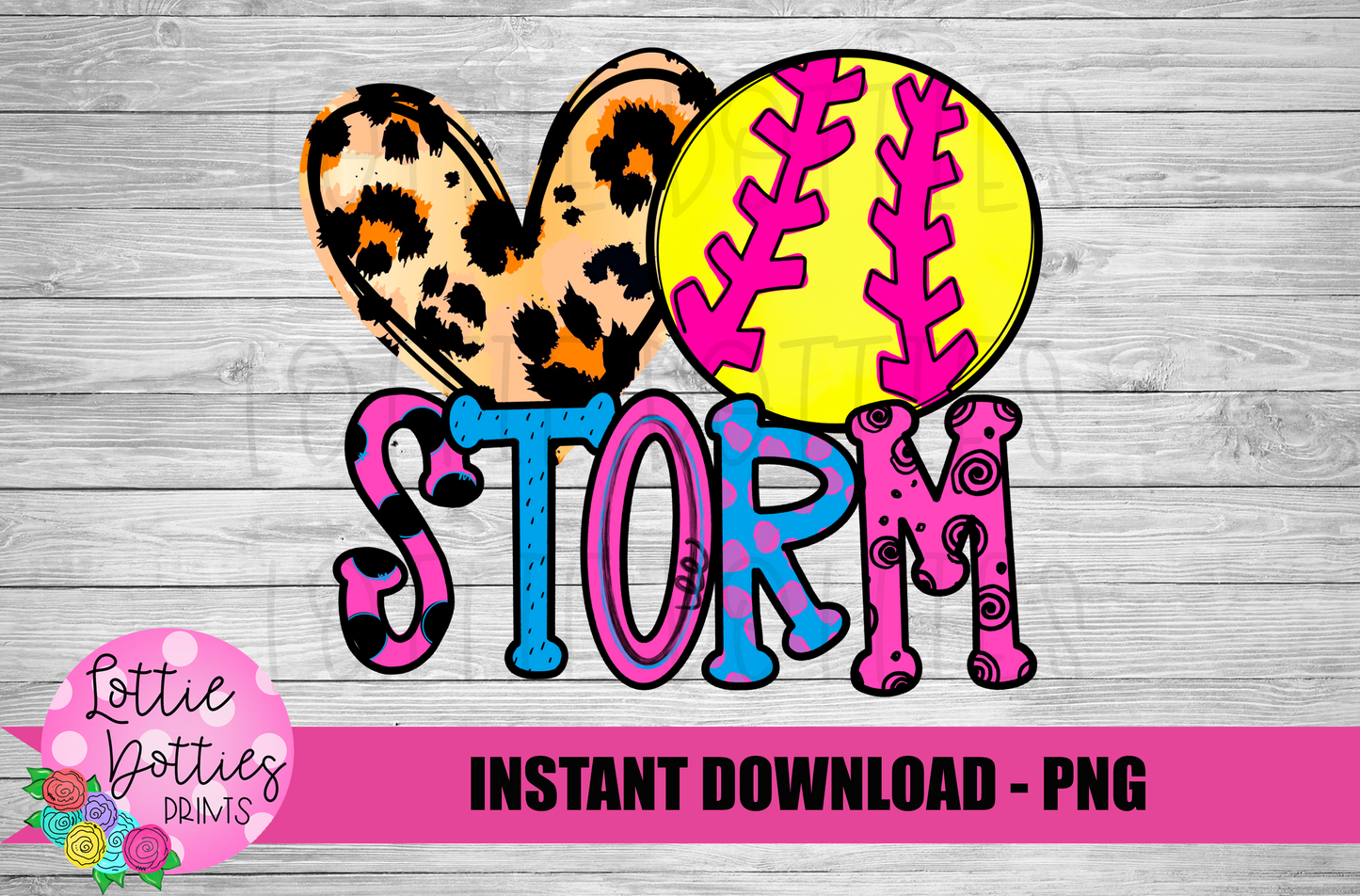 Storm Softball Png - Storm Sublimation Design - Digital Download
