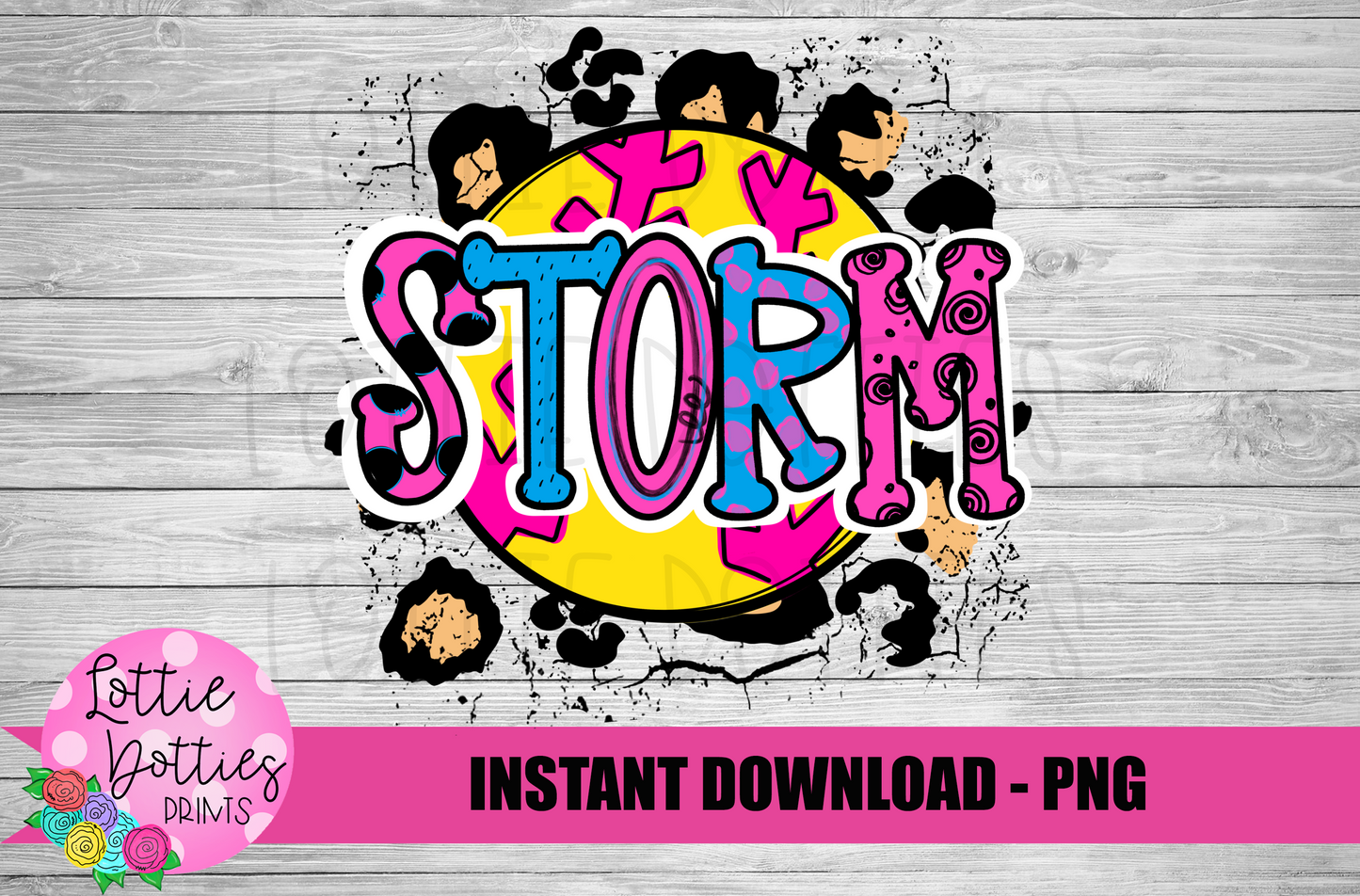 Storm Softball Png - Storm Sublimation Design - Digital Download