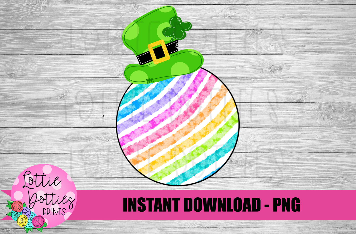 Saint Patrick’s Day Circle Sublimation Design - Shamrock Png - Pot of Gold - St Patrick’s Day Png