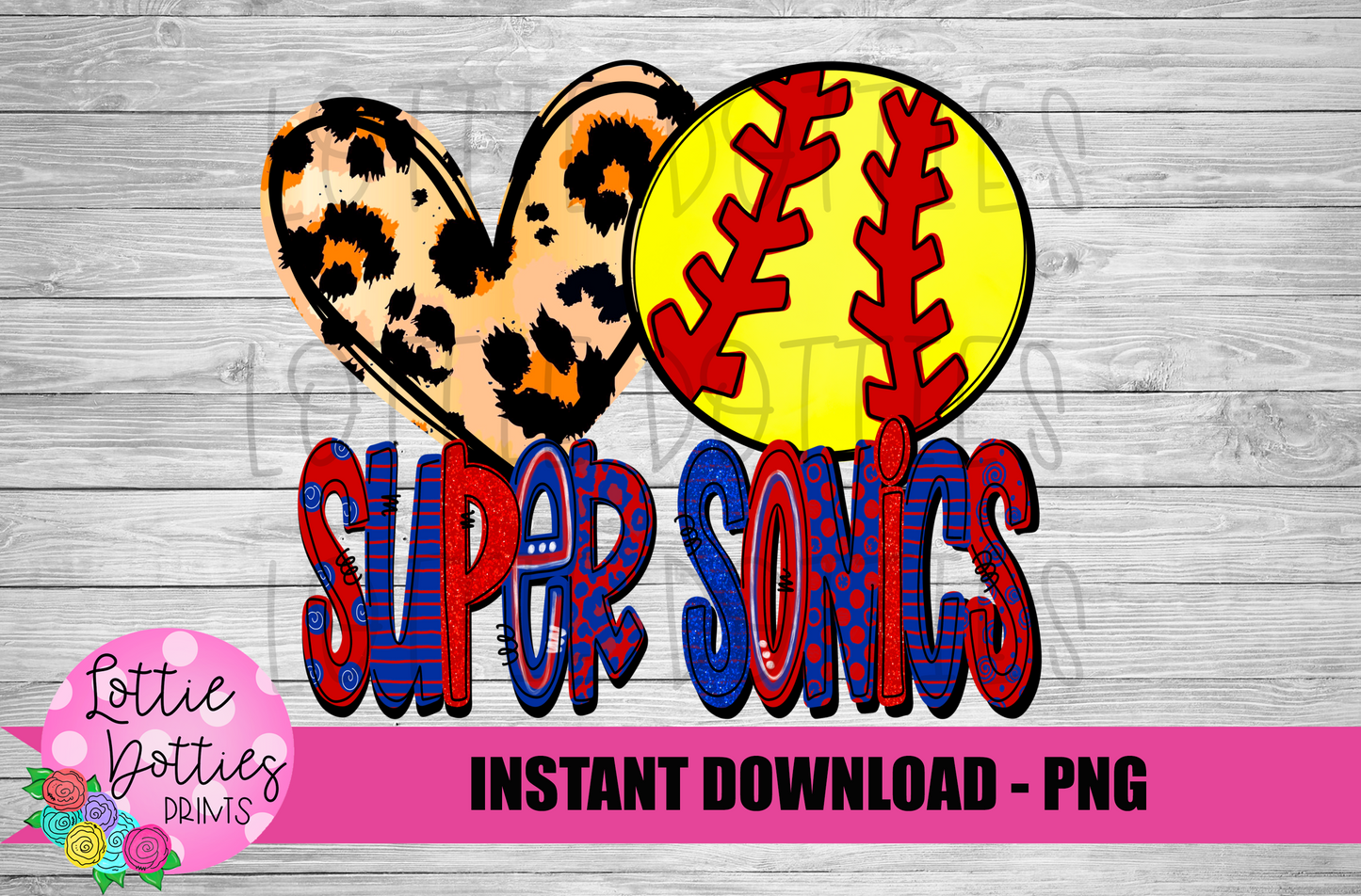 Super Sonics Softball PNG