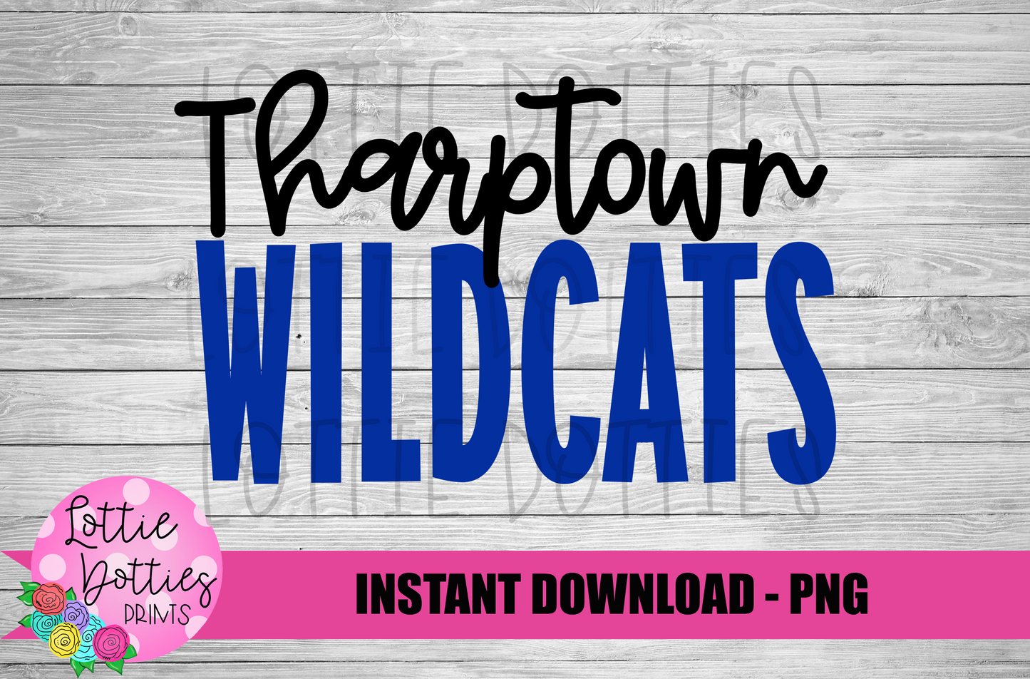 Tharptown Wildcats PNG - Wildcats sublimation design - Digital Download