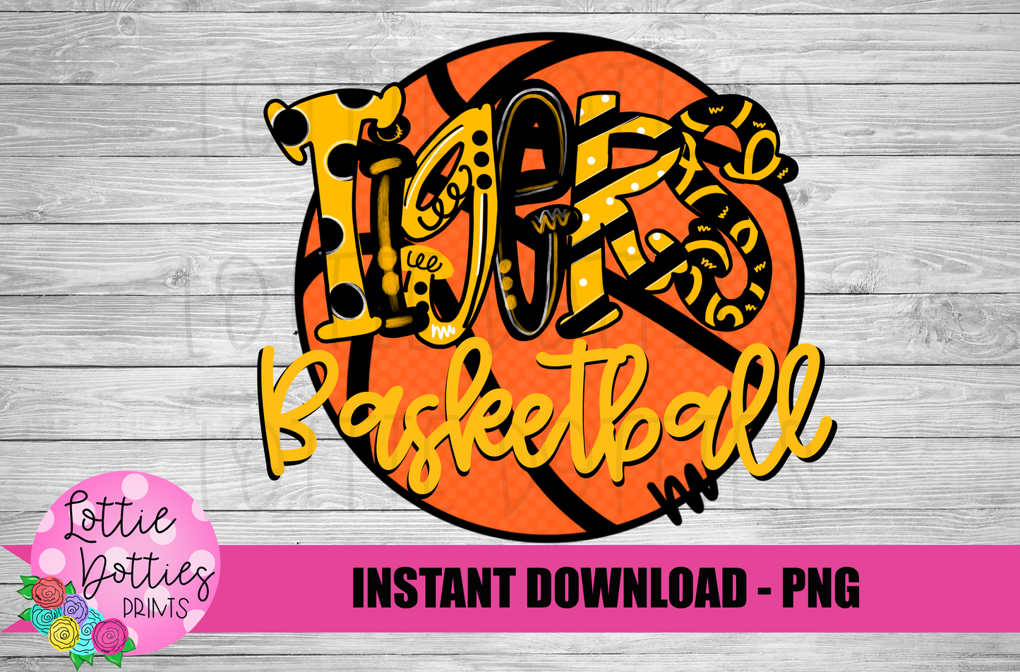 Tigers Basketball PNG - Tigers sublimation design - Digital Download