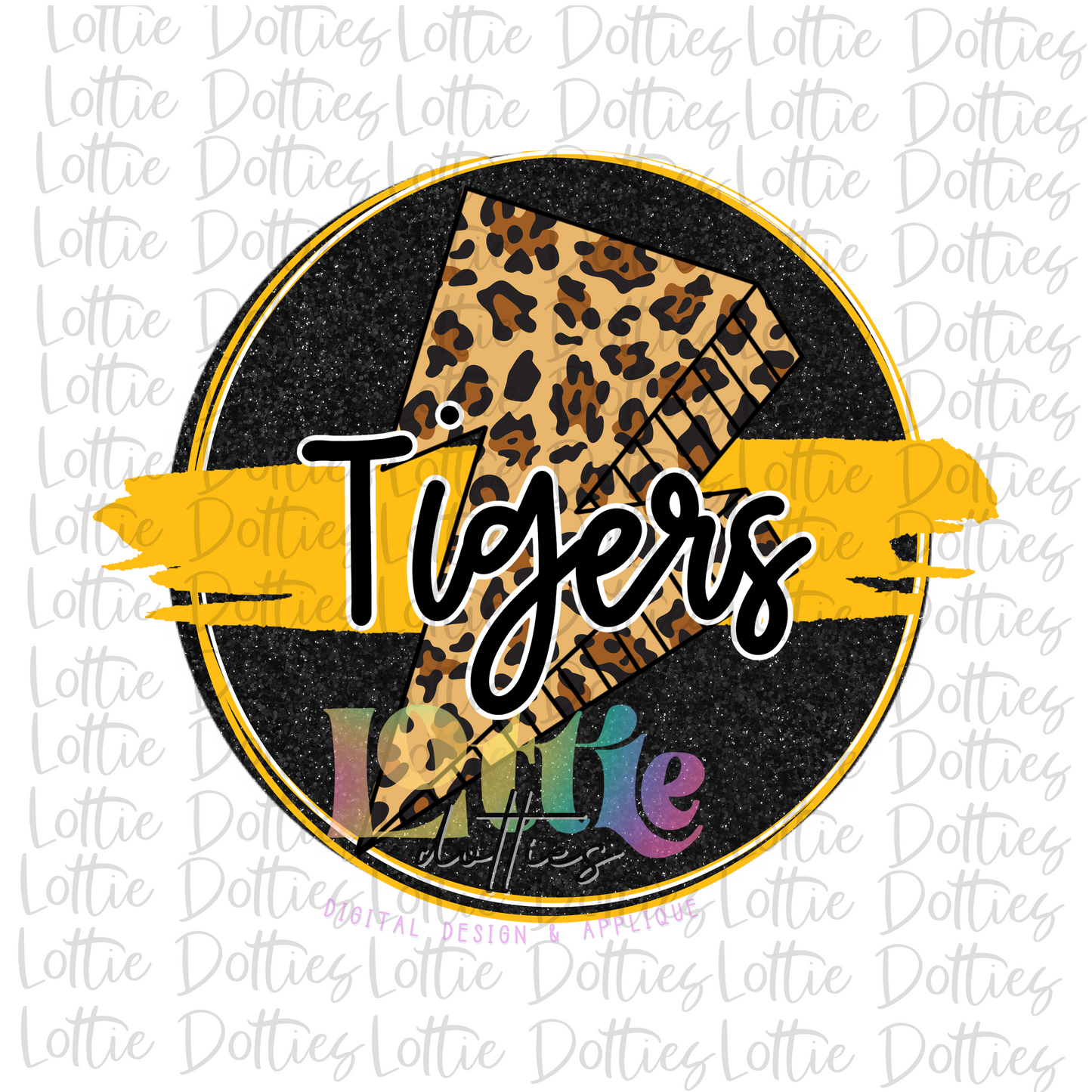 Tigers PNG - Tigers sublimation design - Black and Gold Digital Download