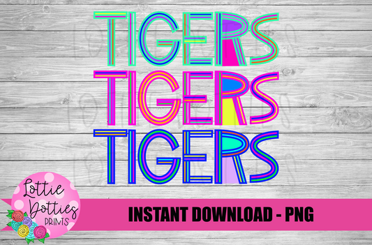 Tigers PNG - Tigers sublimation design - Digital Download