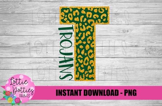 T - Trojans PNG - Trojans sublimation design - Digital Download