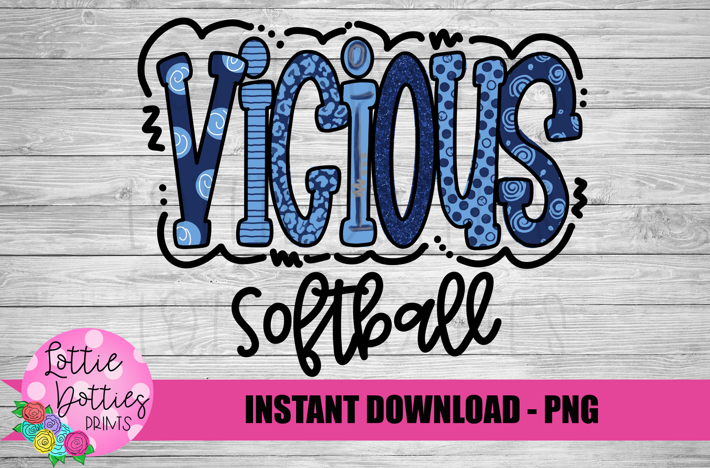 Vicious Softball Custom Design