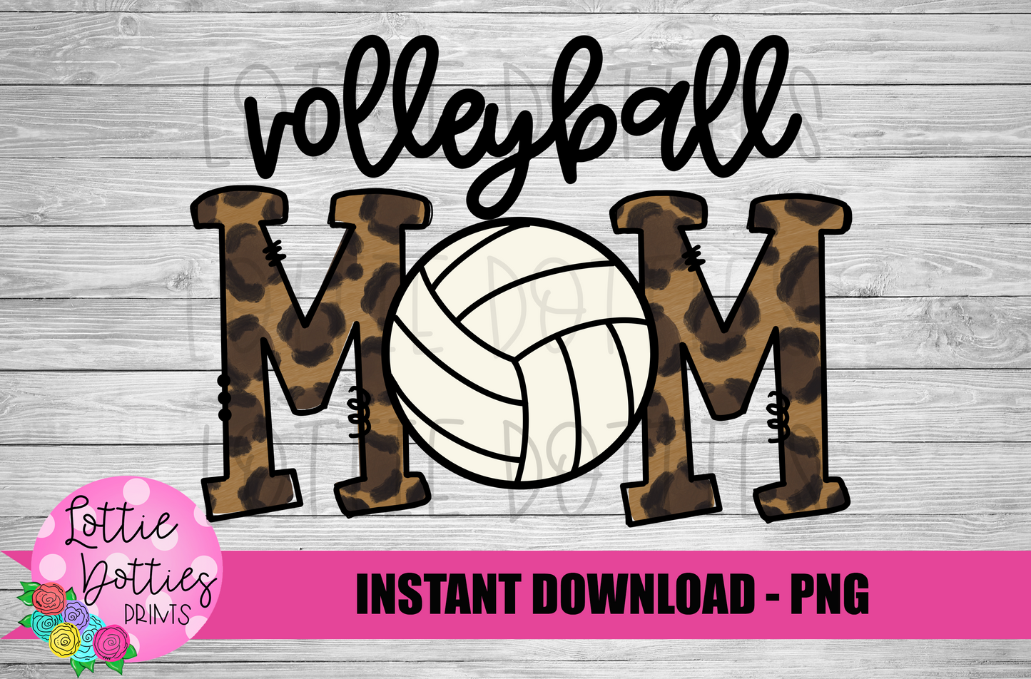 Volleyball Mom PNG - Volleyball Sublimation Design- Digital Download